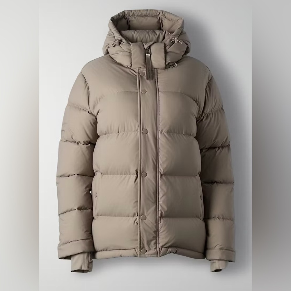 Aritzia TNA Super Puff Size S Modern Taupe